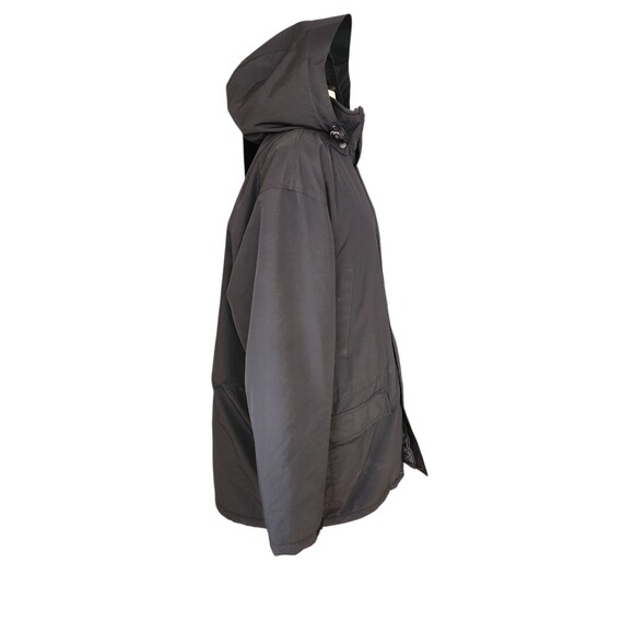 Lands' End Squall Polartec Hooded Parka Mens XL Black Outdoors Winter Camping - Picture 4 of 9